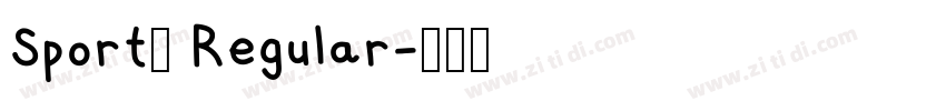 Sport1 Regular字体转换 Sport1 Regular字体转换